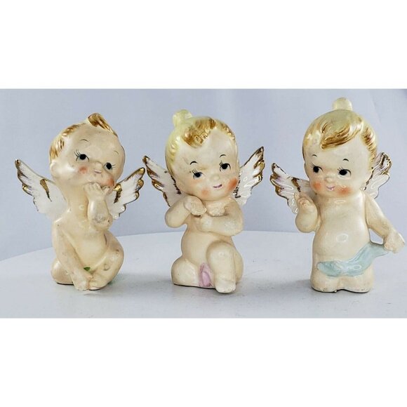 Bradley Exclusives Angel Cherub Kewpie Babies Porcelain Figurine Lot HTF RARE